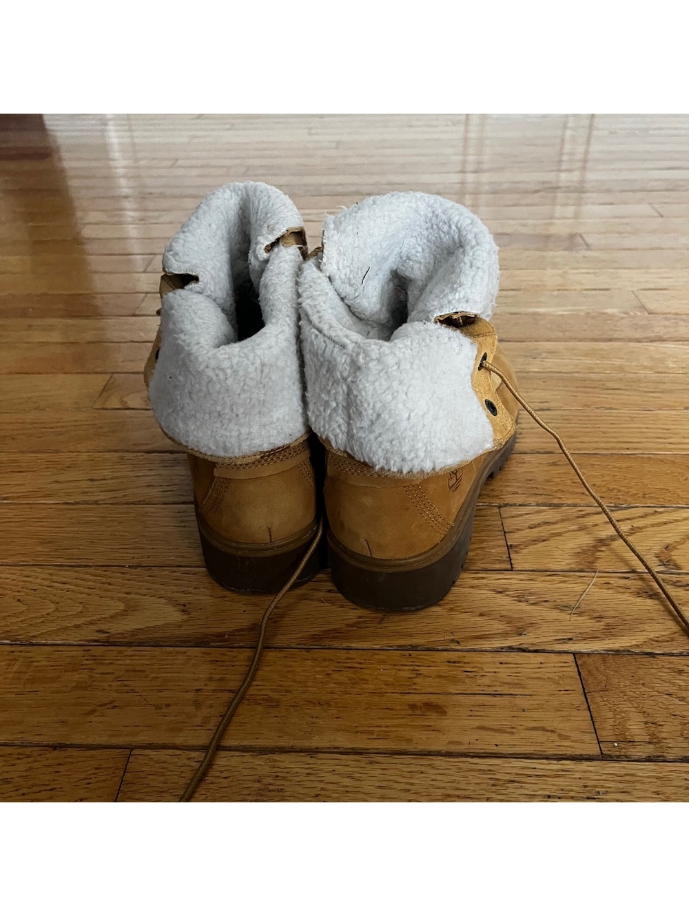 Timberland Fold-Down Shearling Suede Boots - Picture 4 of 10